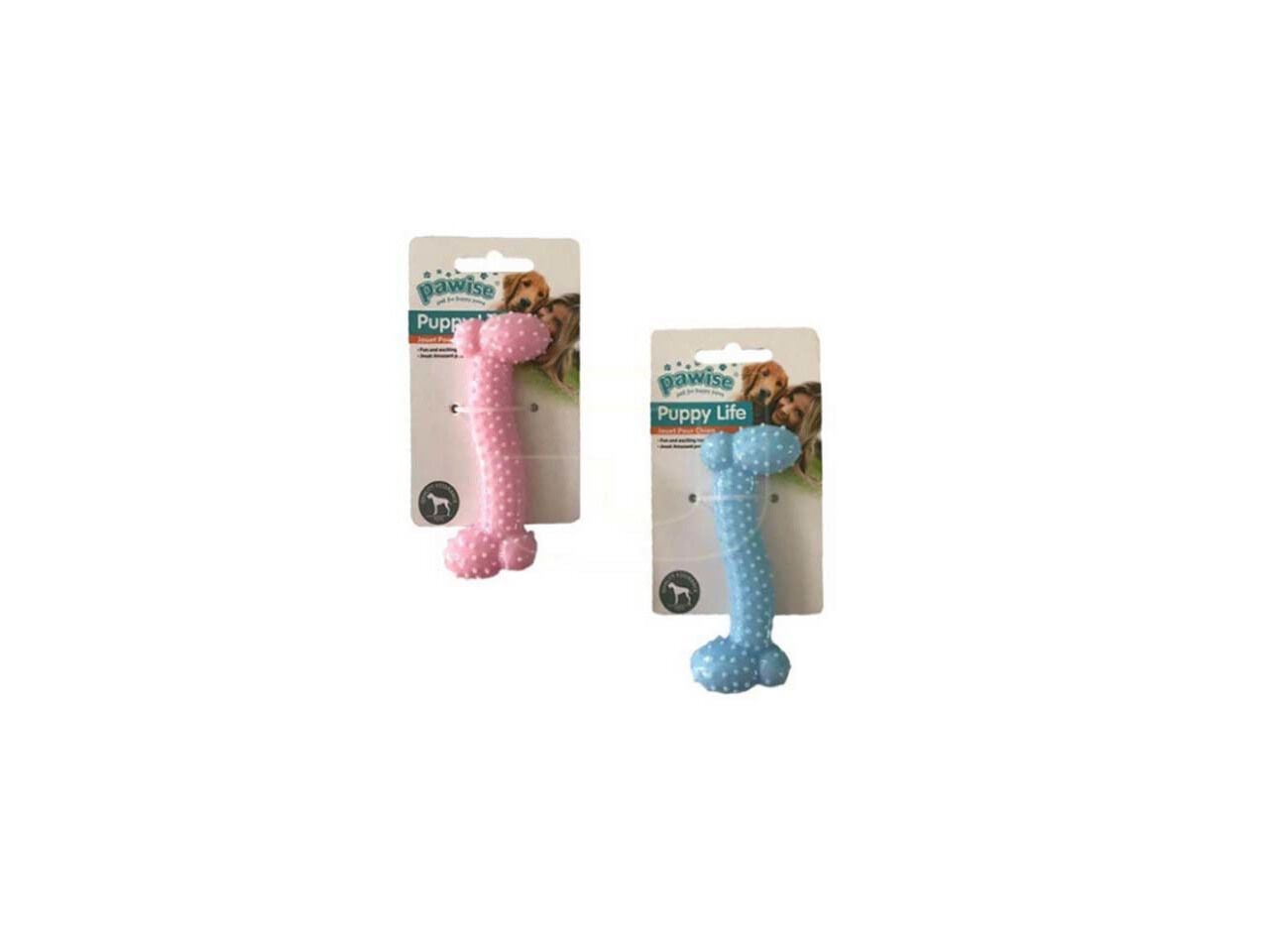 BRINQUEDO C&Atilde;O PAWISE PUPPY LIFE OSSO DENTAL CORES SORTIDAS image number 1