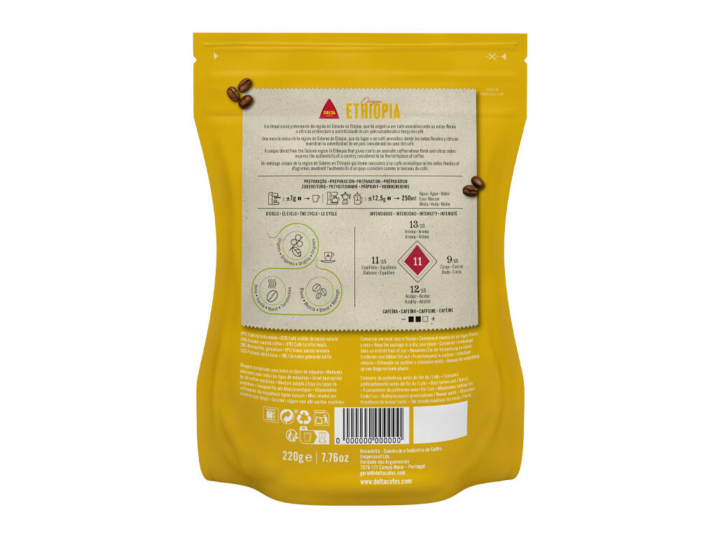 CAF&Eacute; MO&Iacute;DO DELTA ETHIOPIA 220G image number 1