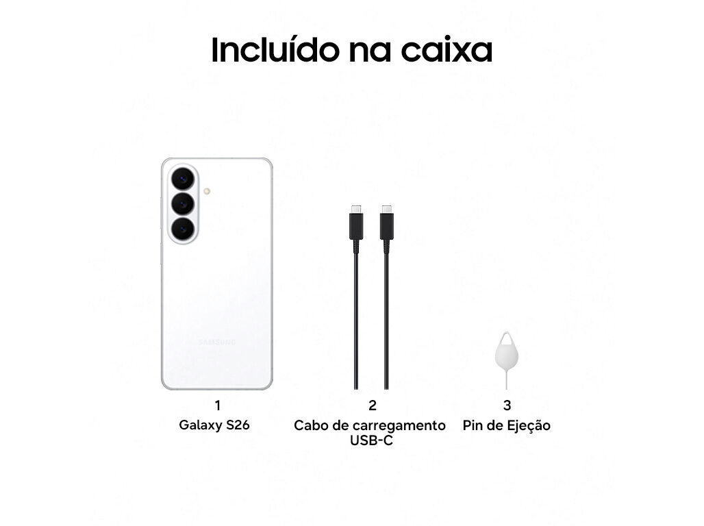SMARTPHONE SAMSUNG GALAXY S26 256GB BRANCO image number 6