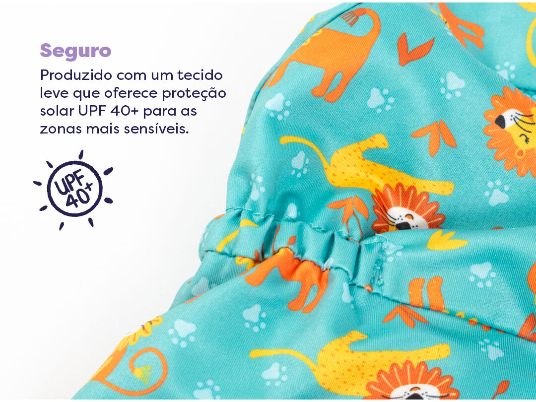 CHAP&Eacute;U REVERS&Iacute;VEL BAMBINO MIO LE&Otilde;ES SPF40+ 0-12M image number 3