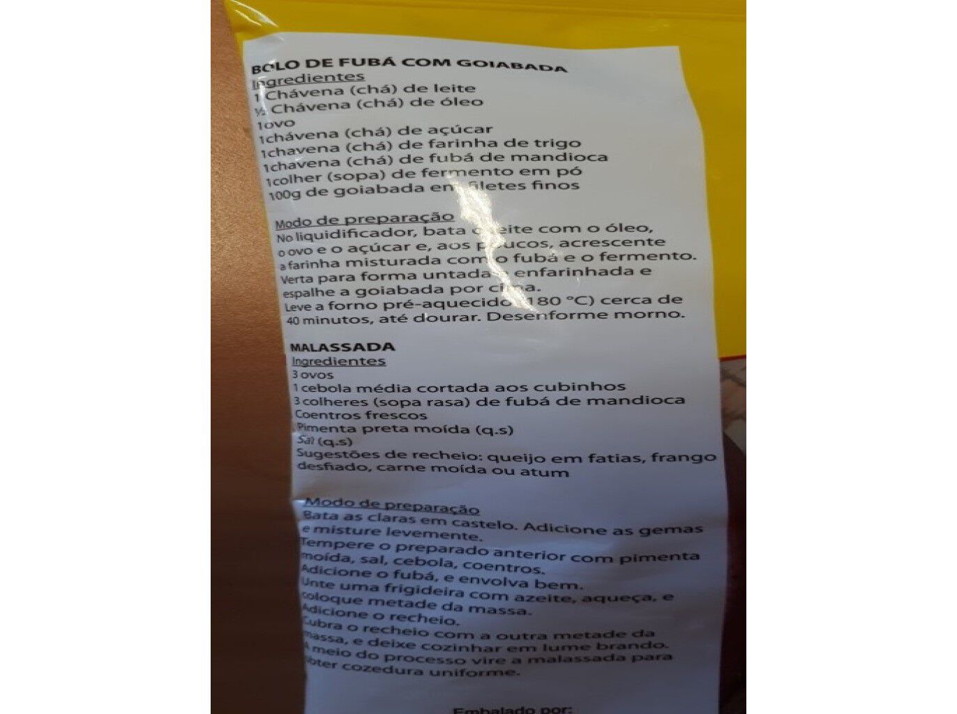 FARINHA CIMARROM FUB&Aacute; MANDIOCA FINA 500G image number 2