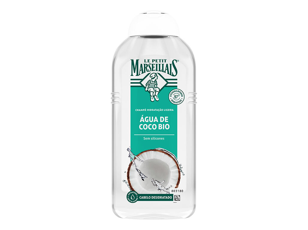 CHAMP&Ocirc; LE PETIT MARSEILLAIS HIDRATA&Ccedil;&Atilde;O &Aacute;GUA DE COCO 300ML image number 1