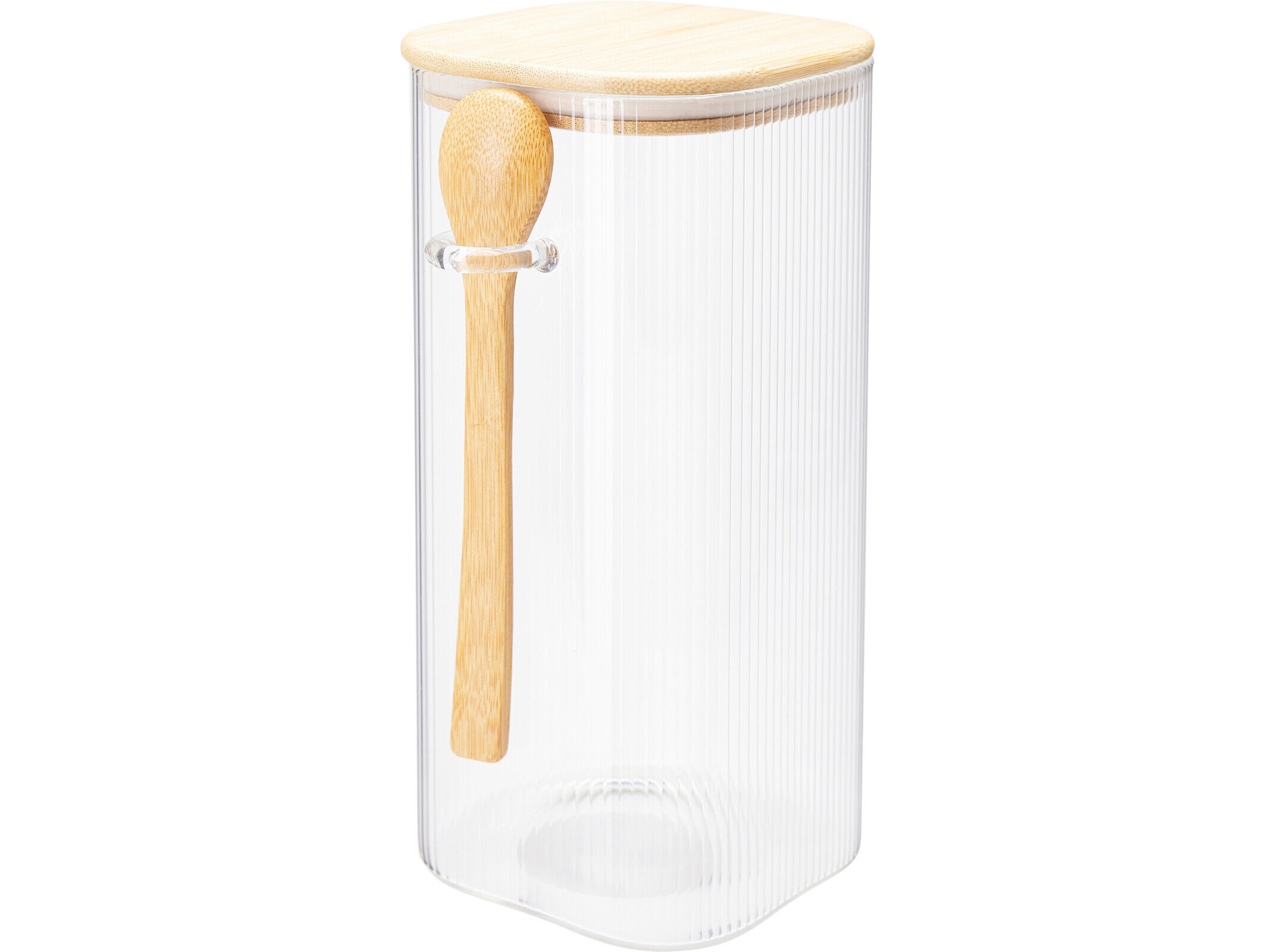FRASCO DE VIDRO COM COLHER 1500 ML