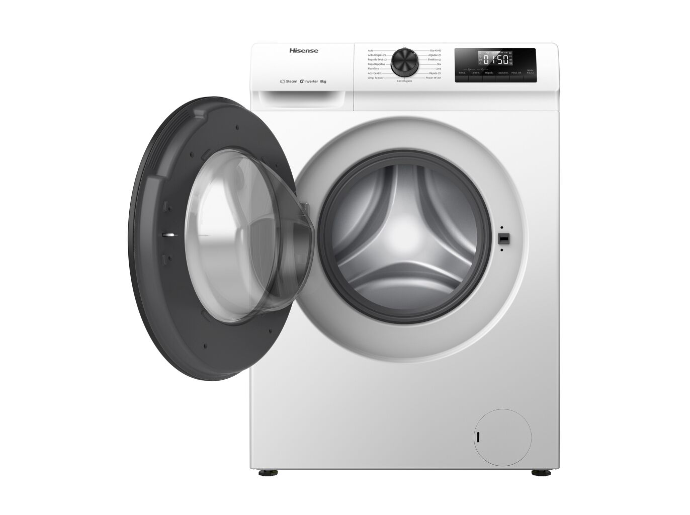 M&Aacute;QUINA LAVAR ROUPA HISENSE WF1Q8041BW - BRANCO A 8KG image number 1