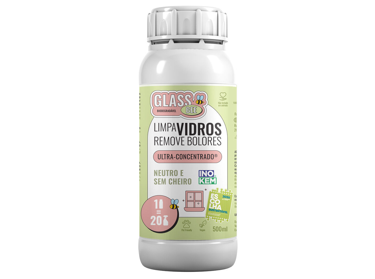 LIMPA VIDROS E MOFO INOKEM GLASS BEE 500ML image number 0
