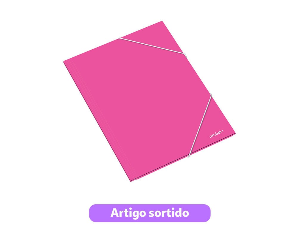 CAPA COM EL&Aacute;STICO A3 AMBAR CARTOLINA CORES SORTIDAS image number 4