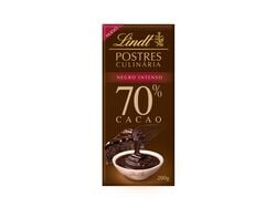 Chocolate Culinária Lindt 70% Cacau 200g