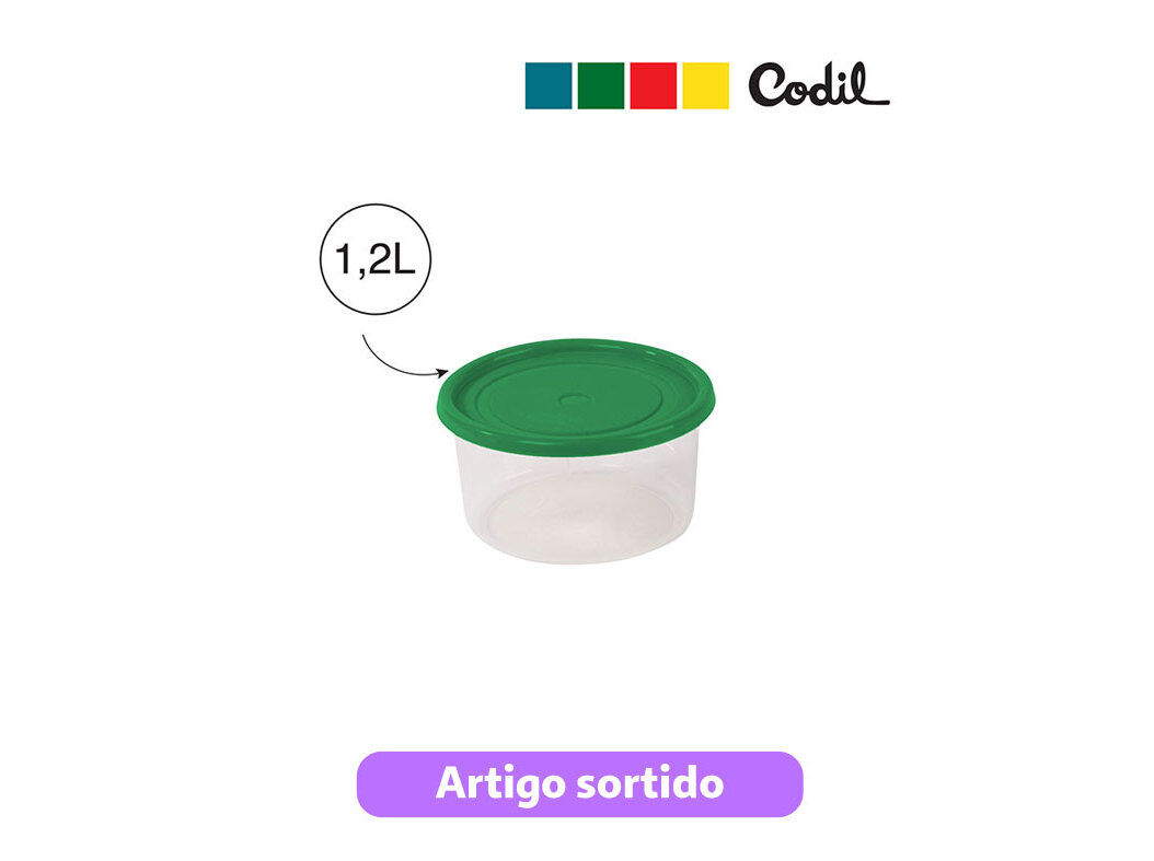 CAIXA REDONDA CODIL 1.2L CORES SORTIDAS
