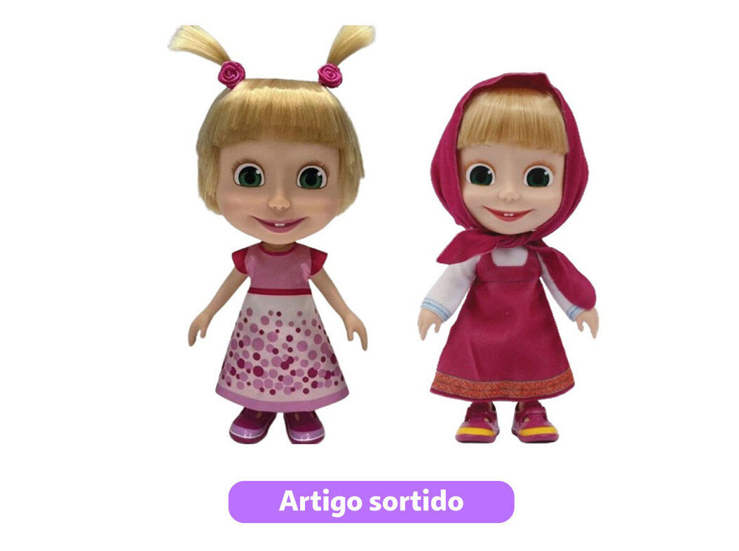 BONECA MASHA MASHA E O URSO FAMOSA 23CM MODELOS SORTIDOS image number 0
