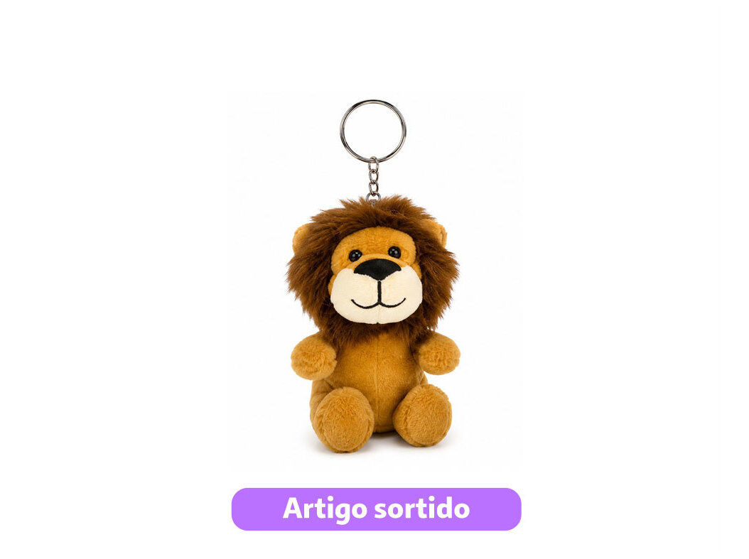 PORTA-CHAVES TOPBRANDS ANIMAIS SAFARI MODELOS SORTIDOS