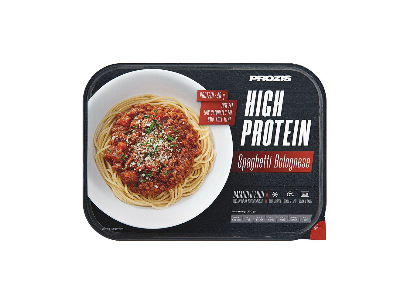 REFEI&Ccedil;&Atilde;O HIPERPROTEICA PROZIS SPAGUET BOLONH. 530G