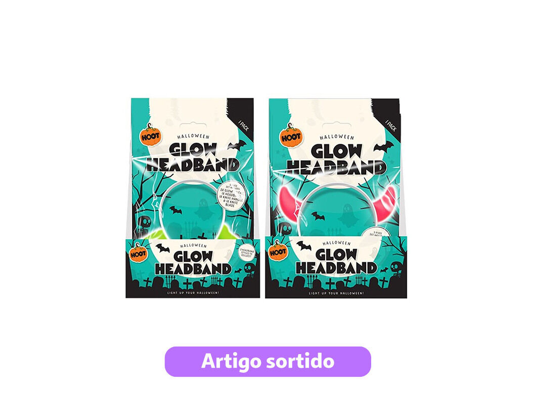 BANDOLETE QUE BRILHA DO ART HALLOWEEN MODELOS SORTIDOS