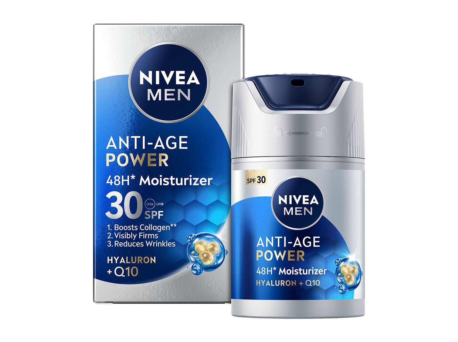 CREME HIDRATANTE NIVEA MEN HYALURON FP30 image number 0