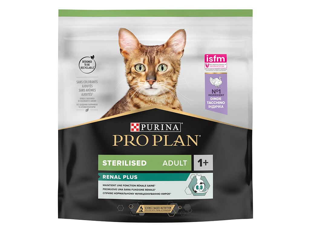 RA&Ccedil;&Atilde;O GATO PRO PLAN ESTERILIZADO PER&Uacute; 400G image number 1
