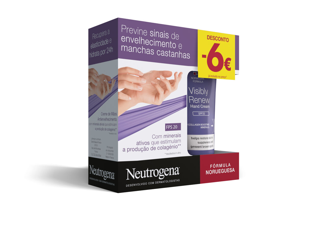 CREME M&Atilde;OS NEUTROGENA VISIBLY RENEW 2X75ML image number 1