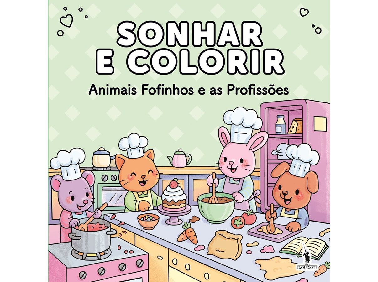 LIVRO SONHAR E COLORIR - ANIMAIS FOFINHOS E AS PROFISS&Otilde;ES image number 0