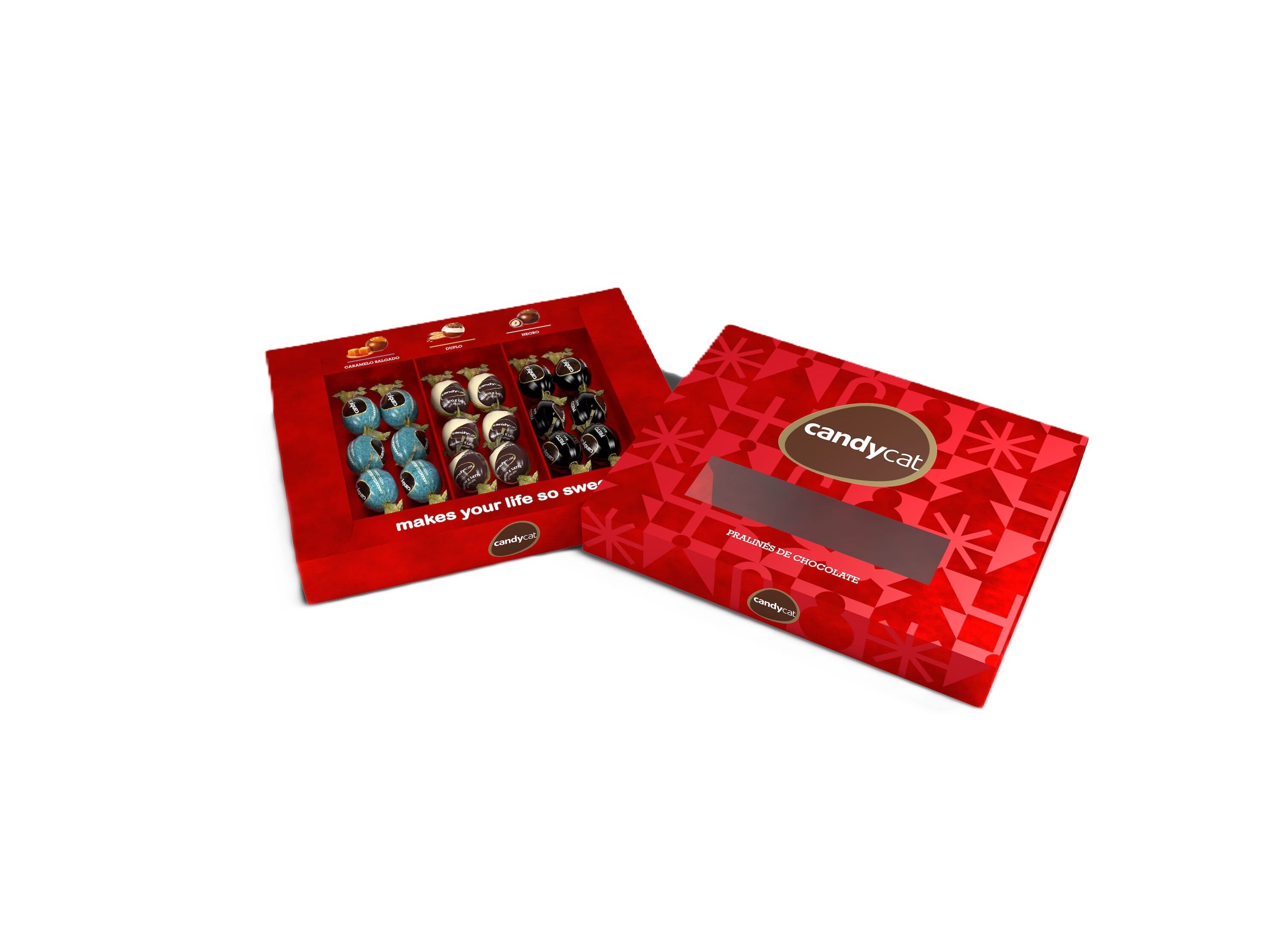 BOMBONS CANDYCAT CAIXA RED 219G image number 0