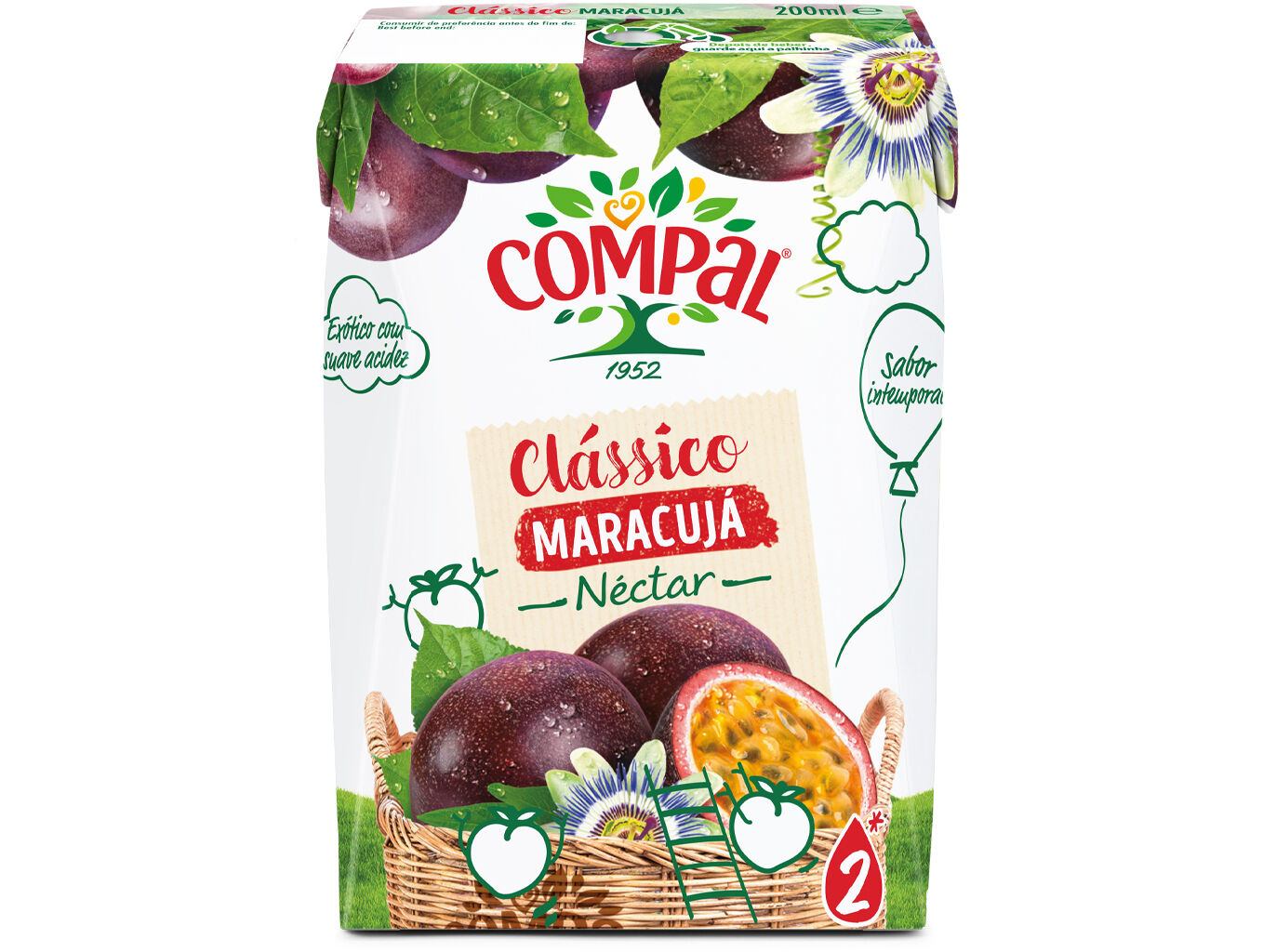 NECTAR COMPAL CL&Aacute;SSICO MARACUJ&Aacute; 0.20L image number 0