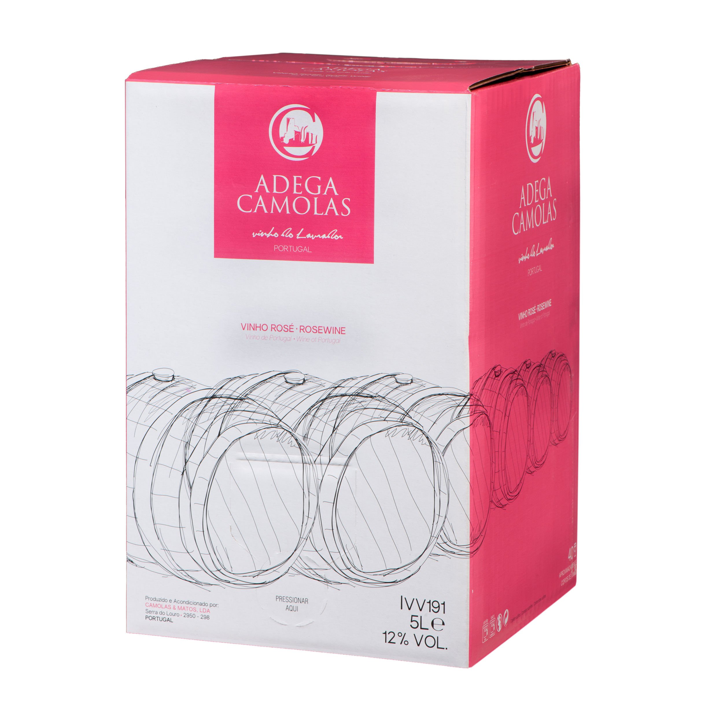 VINHO ROS&Eacute; ADEGA CAMOLAS BAG IN BOX 5L