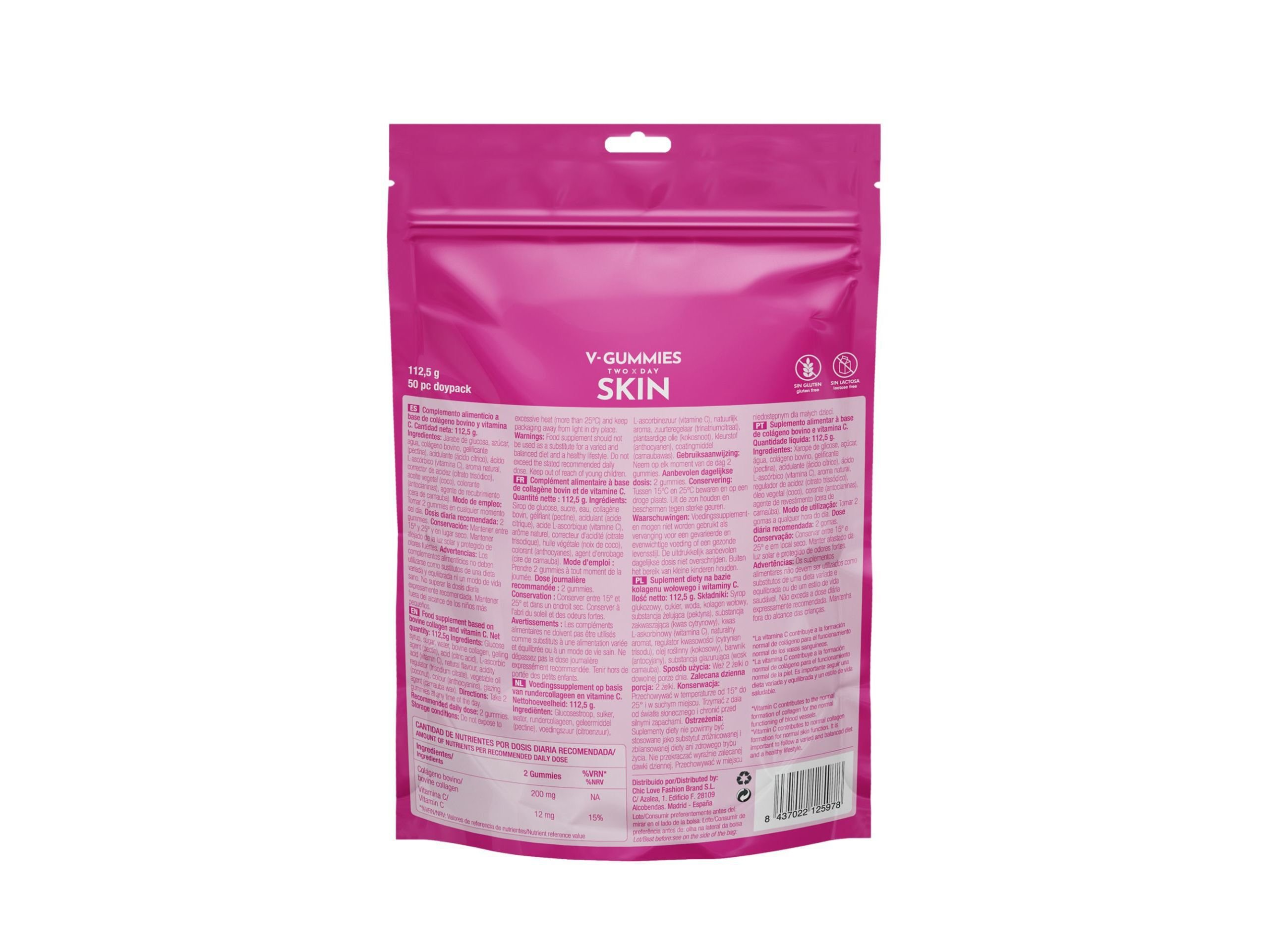 GOMAS COM COLAG&Eacute;NIO V-GUMMIES SKIN image number 1