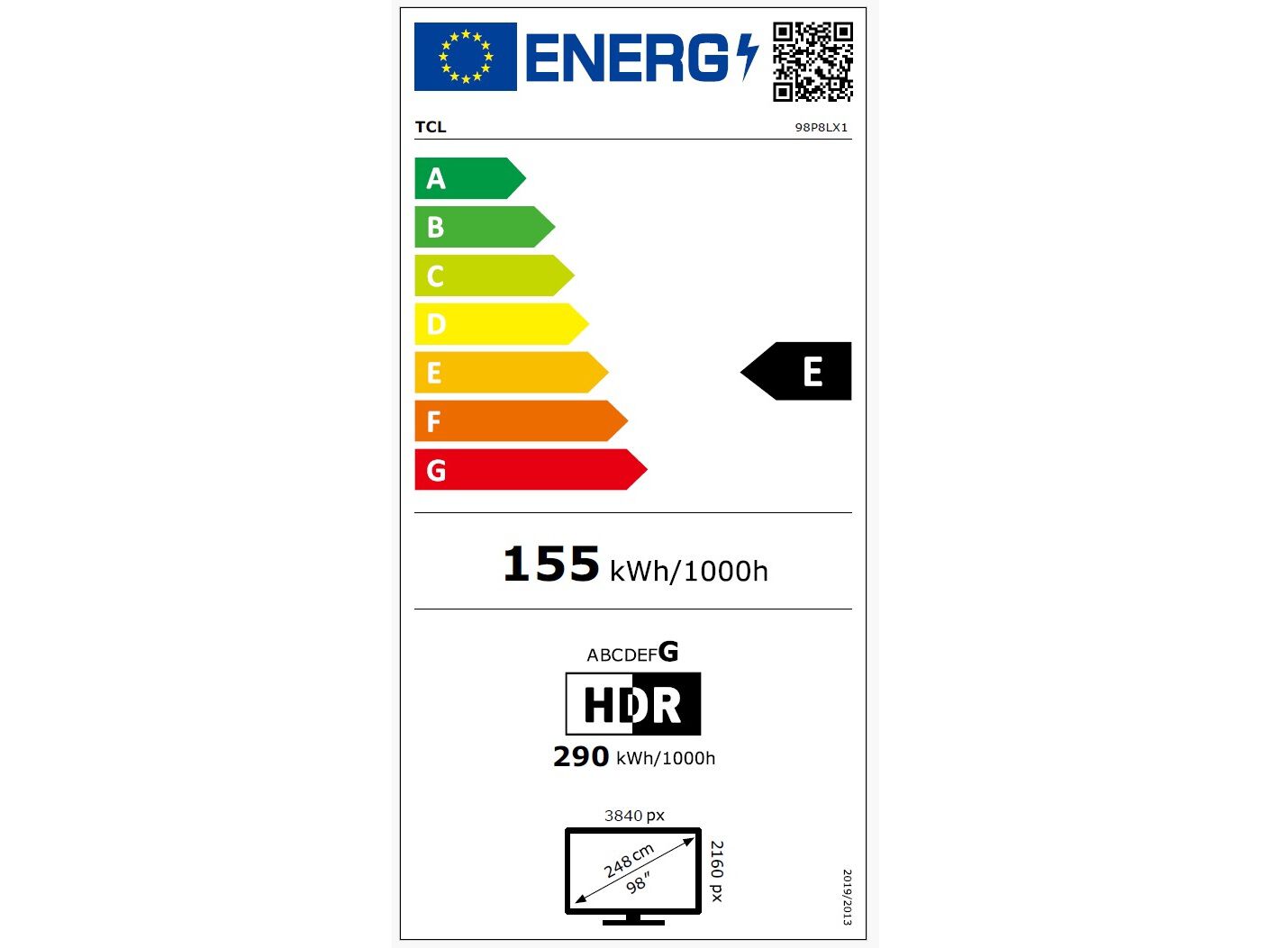 TV TCL 98P8L 98" MINILED 144HZ image number 6