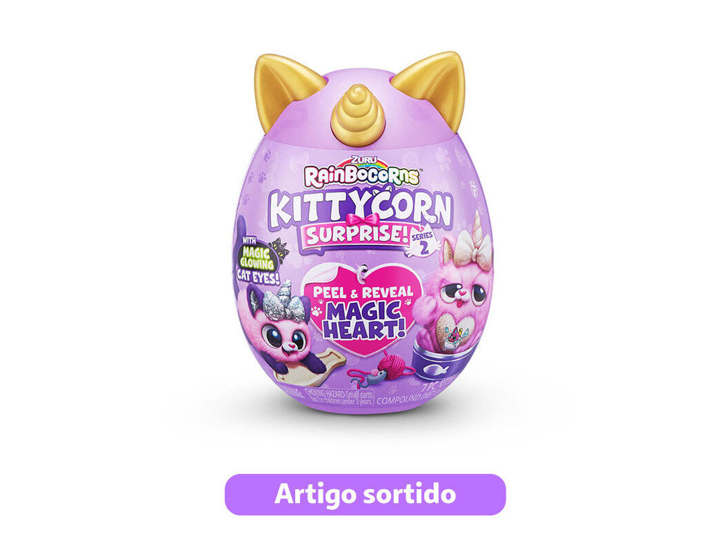 RAINBOCORNS S5 - PELUCHES PEQUENOS KITTYCORNS MODELOS SORTIDOS image number 0