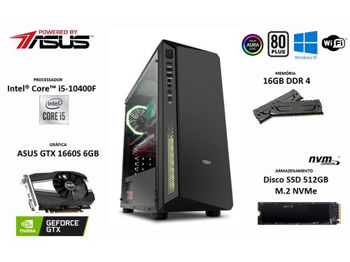 PC GAMING INSYS POWERED BY ASUS I5/16/512GB image number 1
