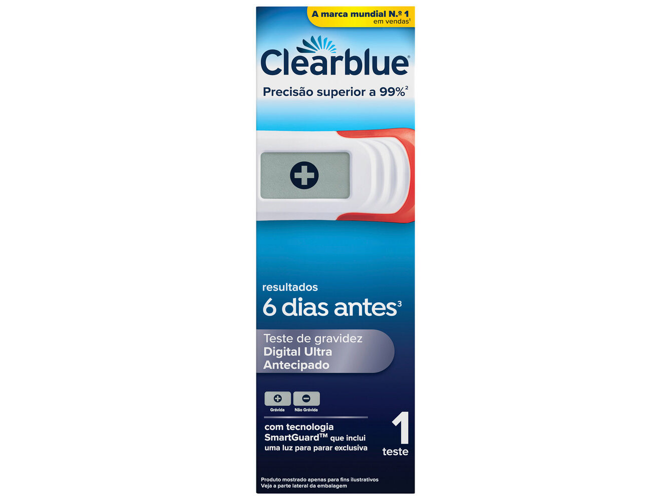 TESTE GRAVIDEZ CLEARBLUE DIGITAL ULTRA ANTECIPADO 1UN image number 1