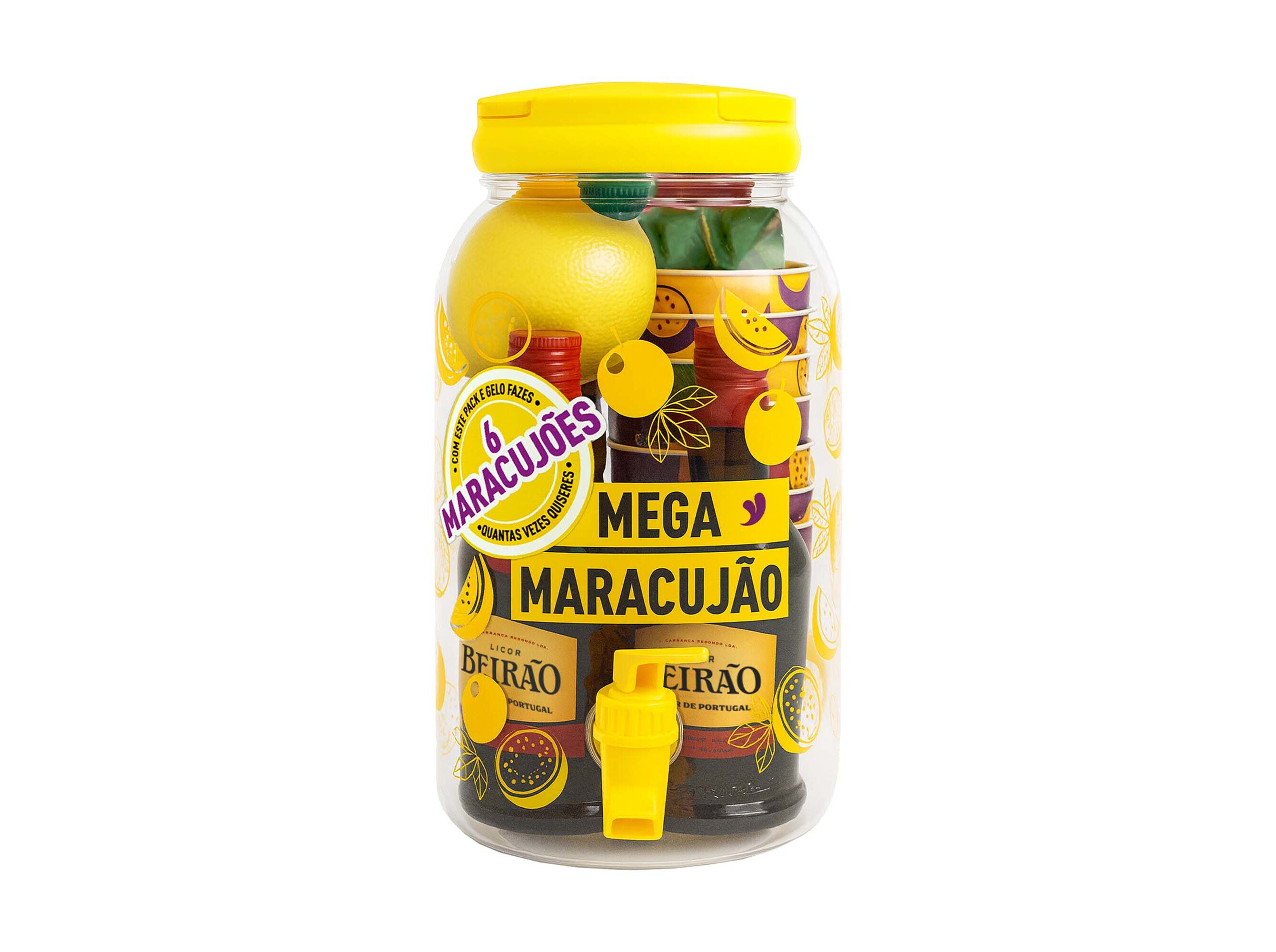 PACK LICOR BEIR&Atilde;O MEGA MARACUJ&Atilde;O UN image number 1