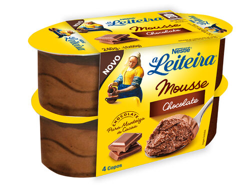 SOBREMESA A LEITEIRA MOUSSE CHOCOLATE LEITE 4X60G image number 1