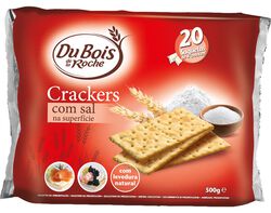 BOLACHA DU BOIS DE LA ROCHE CRACKERS COM SAL NA SUPERFÍCIE 500G