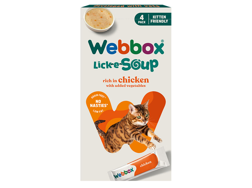 SNACK PARA GATO WEBBOX LICK & LICIOUS FRANGO 4X20G image number 1