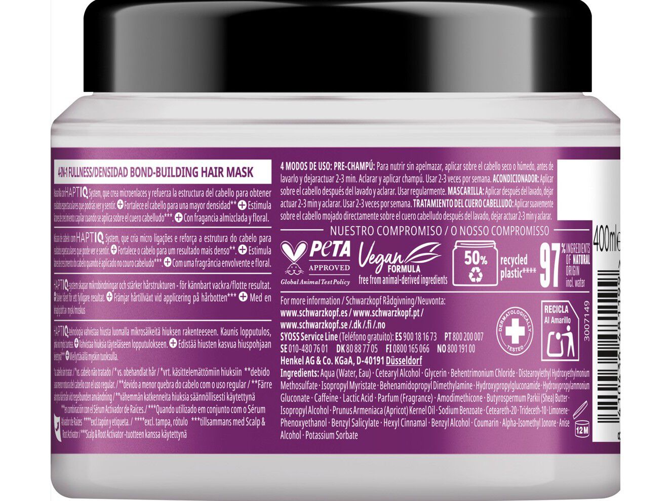 M&Aacute;SCARA GLISS FULL HAIR WONDER 400ML image number 1