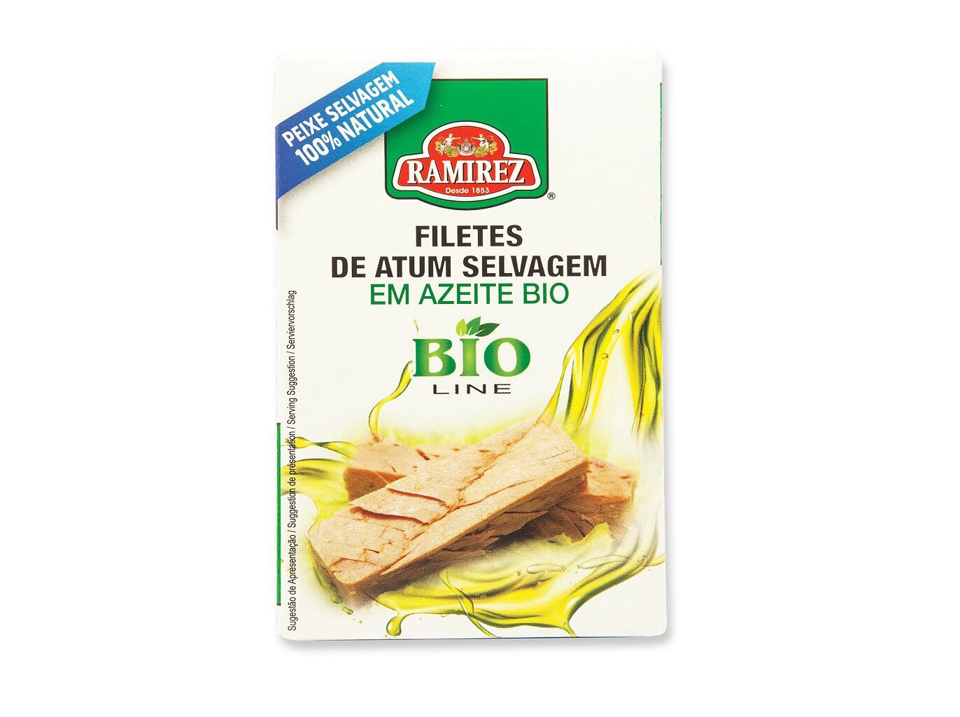FILETES RAMIREZ DE ATUM EM AZEITE BIO 120G image number 1