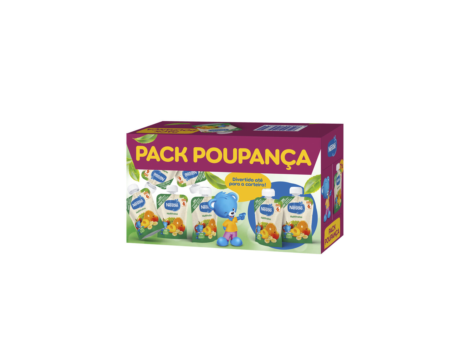 SAQUETA NESTL&Eacute; MULTIPACK MULTIFRUTAS 7X90G image number 0