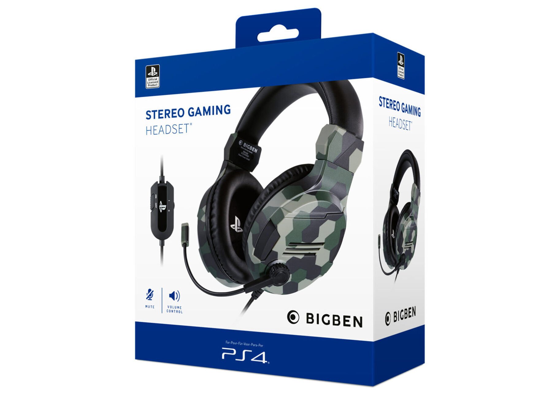 AUSCULTADOR PS4 BIGBEN GAMING V3 CAMUFLADO image number 1