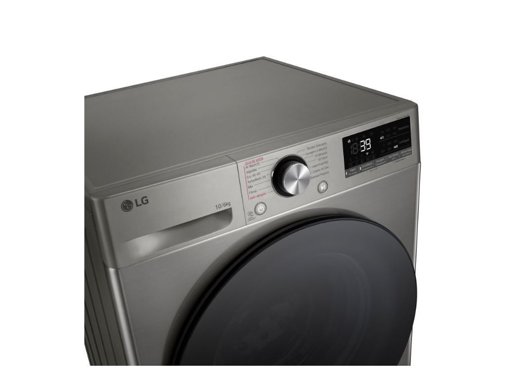 M&Aacute;QUINA DE LAVAR E SECAR ROUPA LG F4DR7010SGS8 (10/6KG D SILVER) image number 4