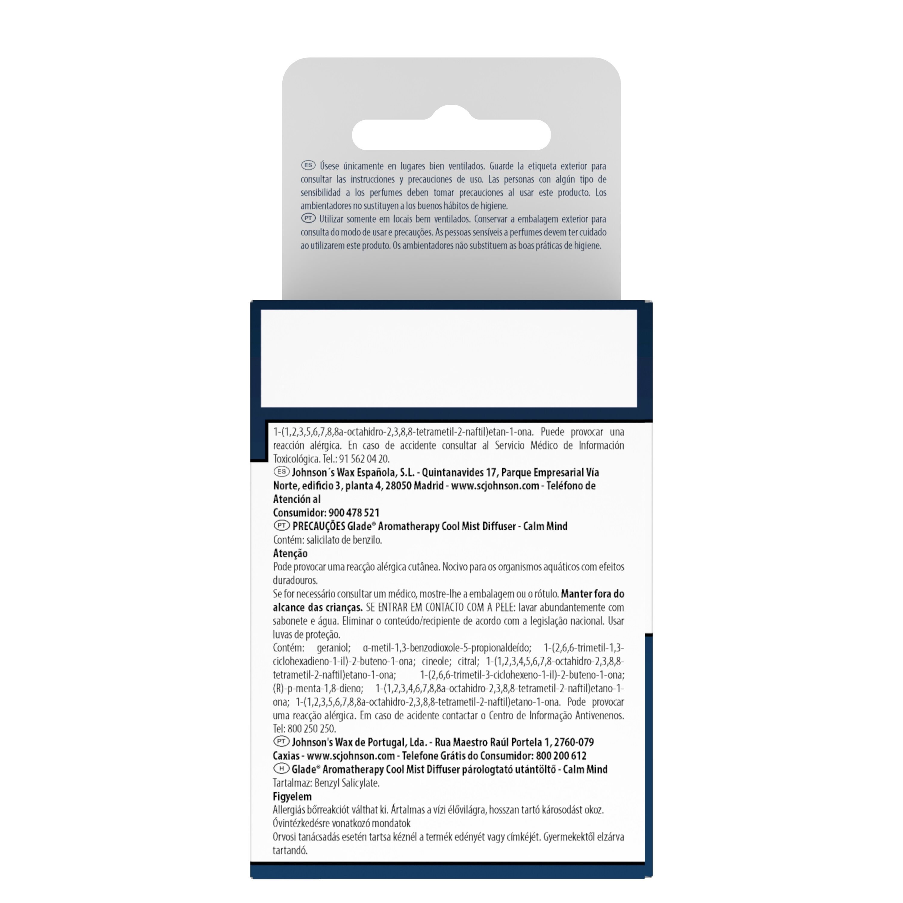 AMBIENTADOR RECARGA GLADE COOL MIST CALM MIND 17ML image number 1