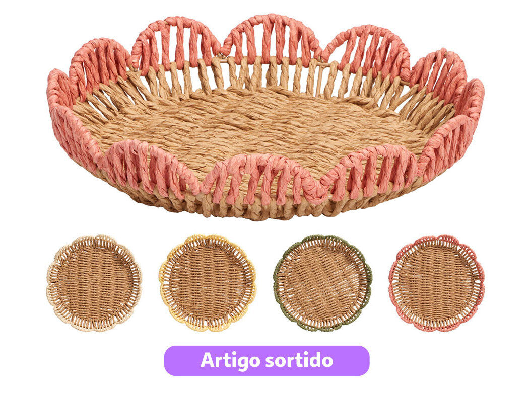 BANDEJA 26.5X5.5CMCM CORES SORTIDAS