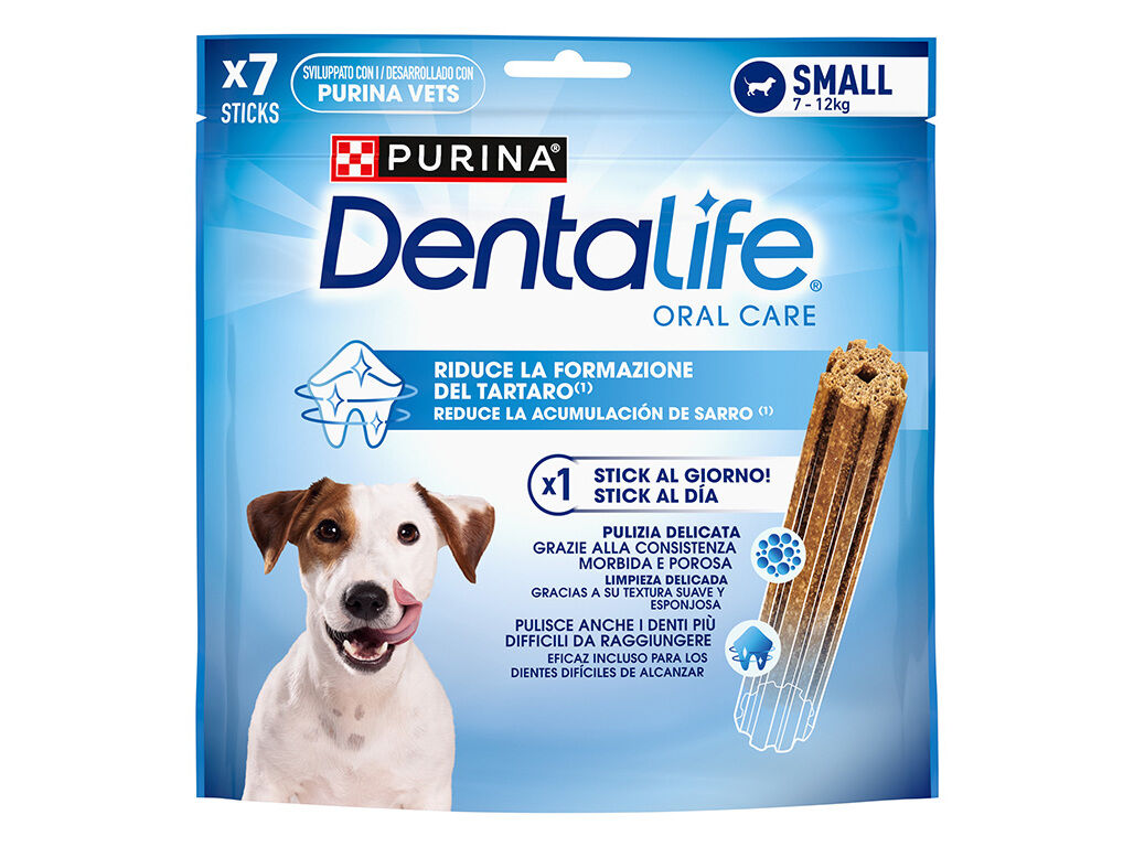 SNACK C&Atilde;O DENTALIFE PURINA RA&Ccedil;A PEQUENA 115G 7UN image number 1
