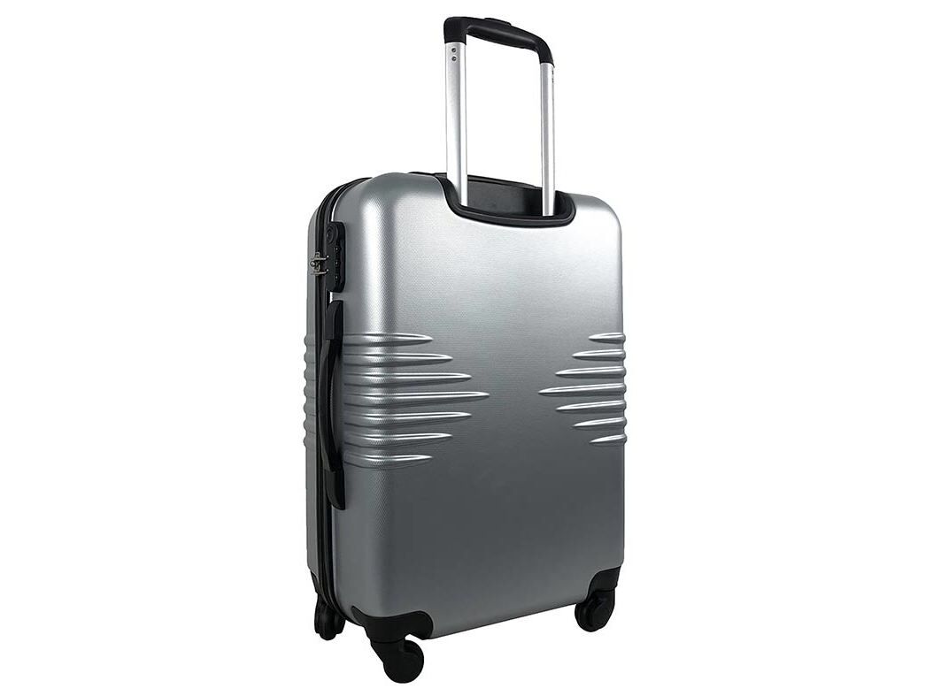 MALA DE VIAGEM M&Eacute;DIA R&Iacute;GIDA AIRPORT CINZENTO 4 RODAS 60CM image number 1