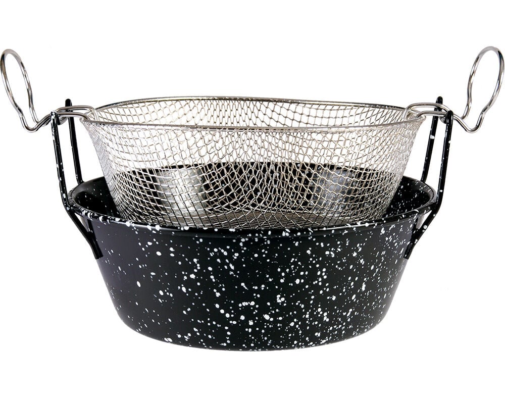 FRITADEIRA COM CESTO GRILO ESMALTE 24CM