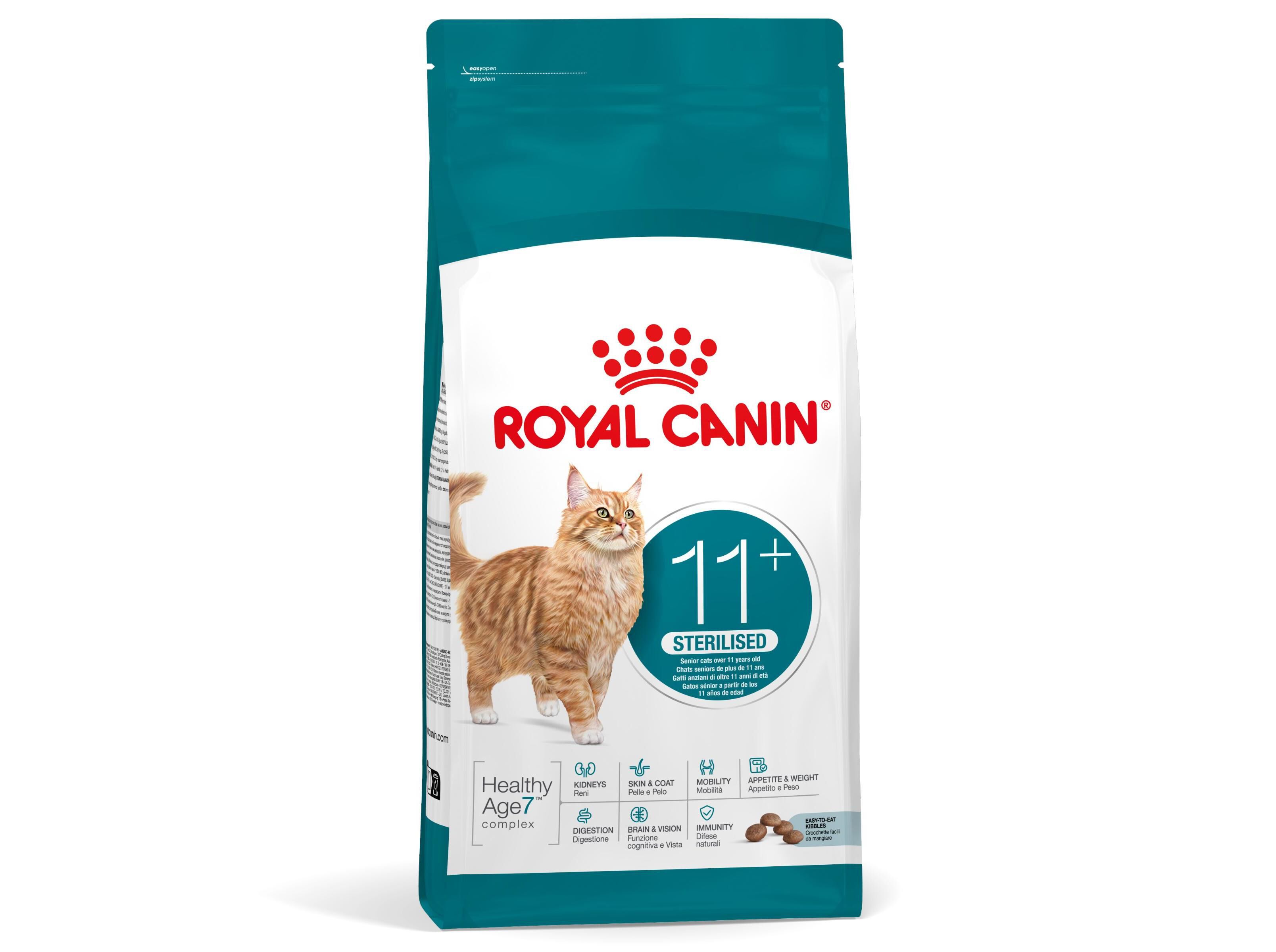 RA&Ccedil;&Atilde;O GATO ROYAL CANIN ESTERILIZADO AGEING 11+ 2KG