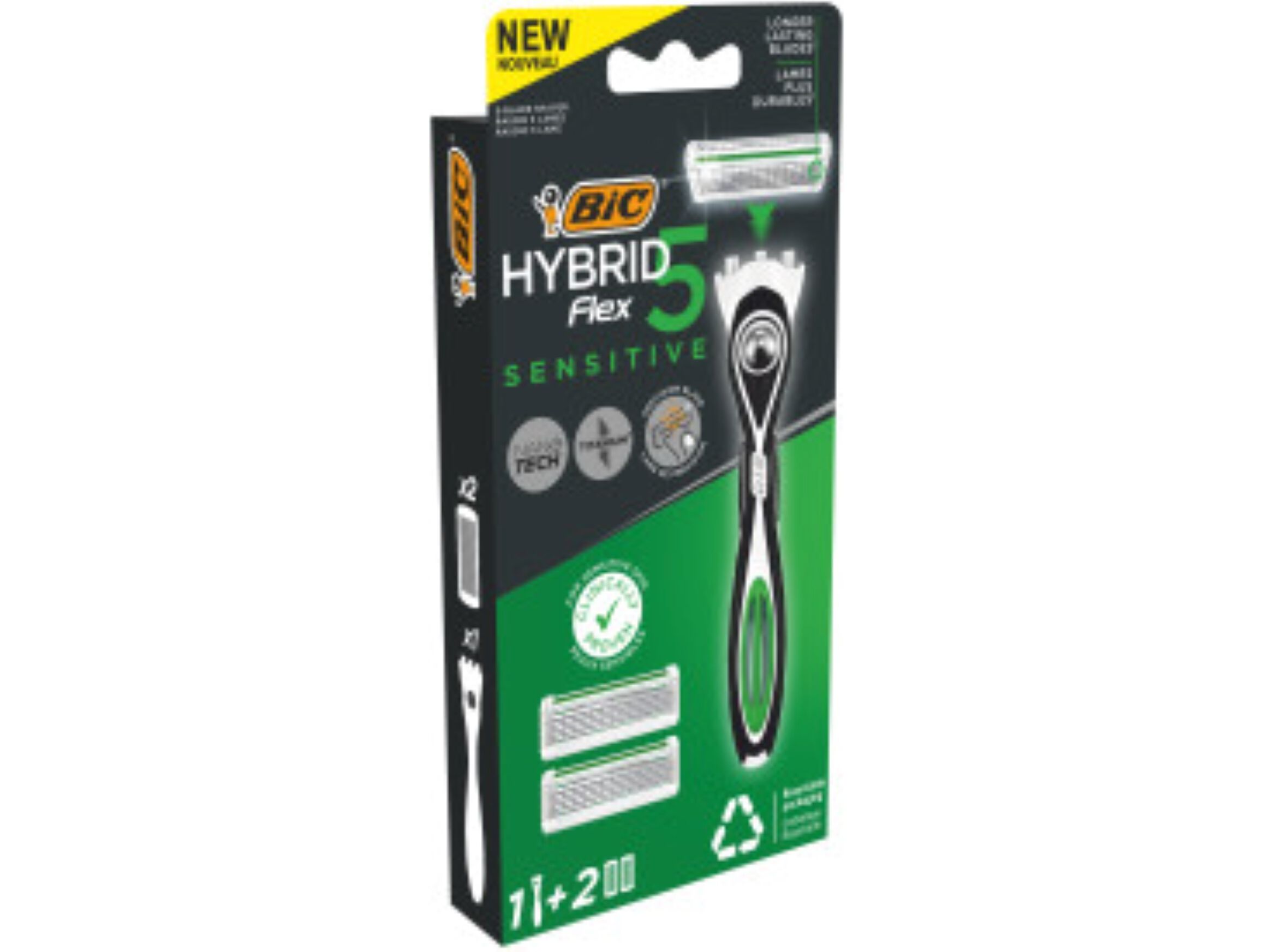 M&Atilde;QUINA BARBEAR BIC HYBRID5 SENSITIVE +2 RECARGAS image number 1