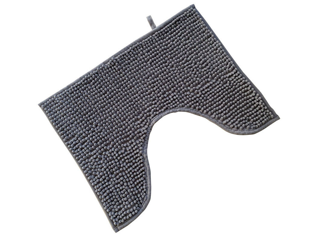 TAPETE CASA DE BANHO 95% POLIESTER RECICLADO ACTUEL 900G CINZENTO 50X40CM