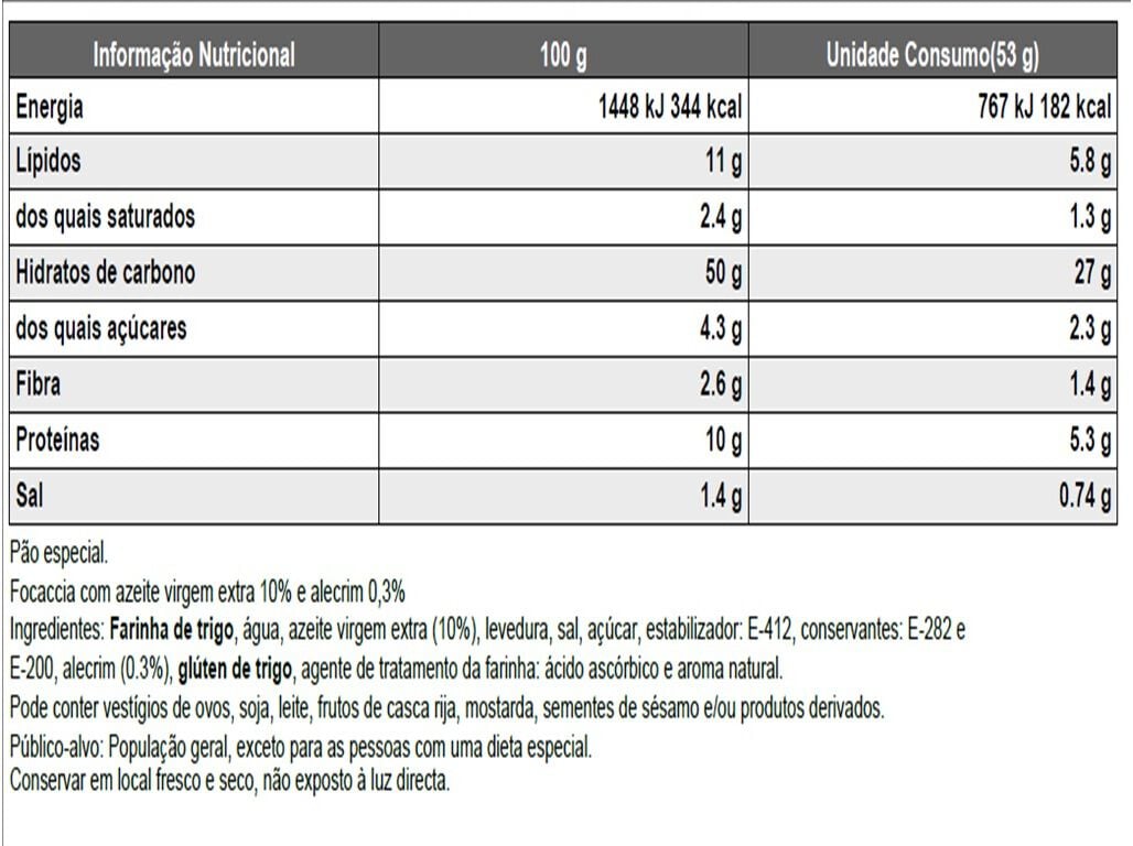 FOCACCIA DULCESOL COM ALECRIM 210G image number 1