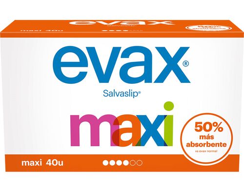 Pensos Diários Salvaslip Maxi Evax 40 un image number 0