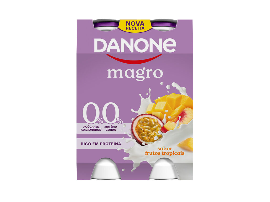 IOGURTE MAGRO L&Iacute;QUIDO DANONE TROPICAL 4X155GR image number 0