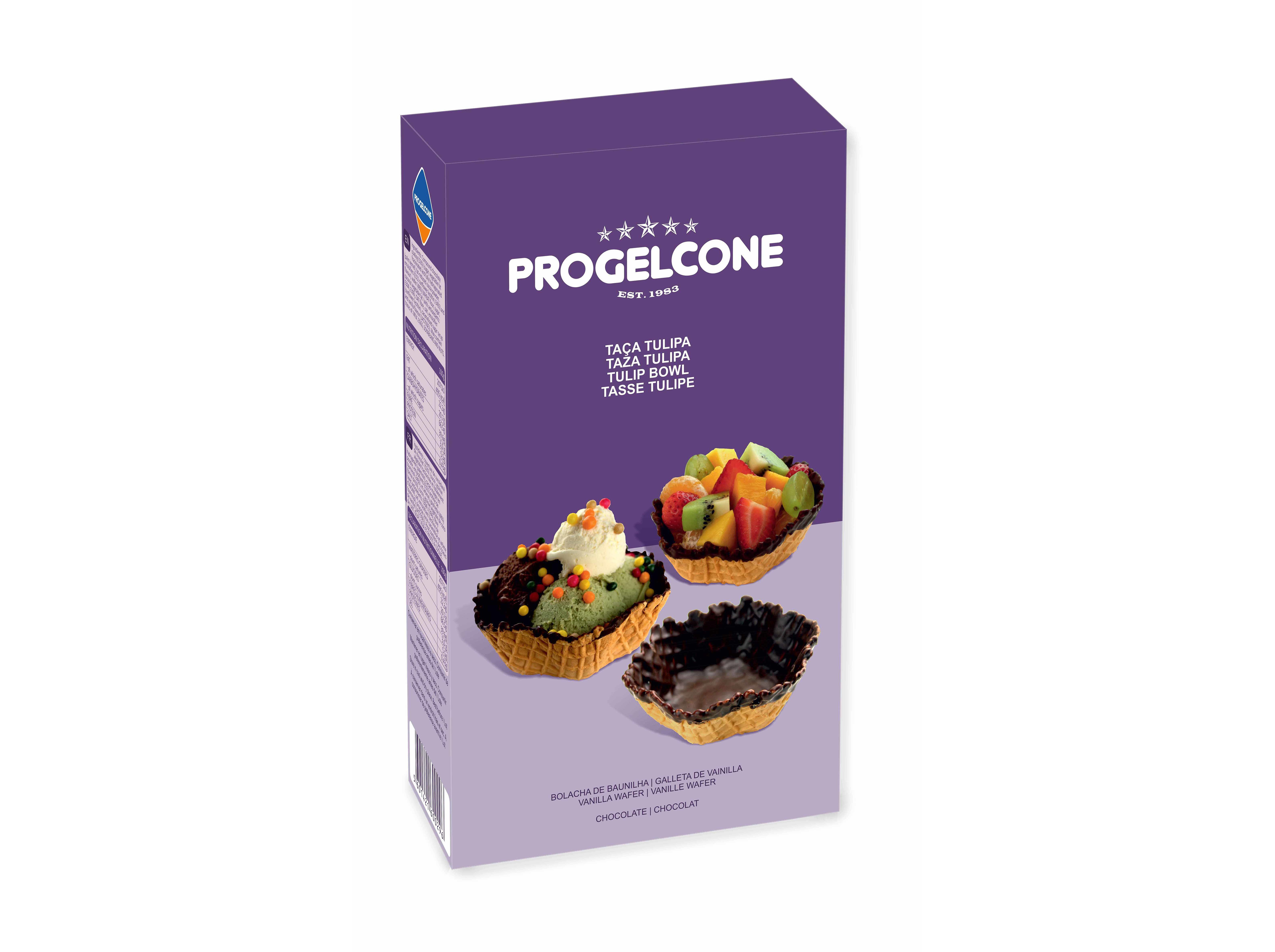 TULIPAS PROGELCONE CHOCOLATE PARA GELADO 148G image number 0