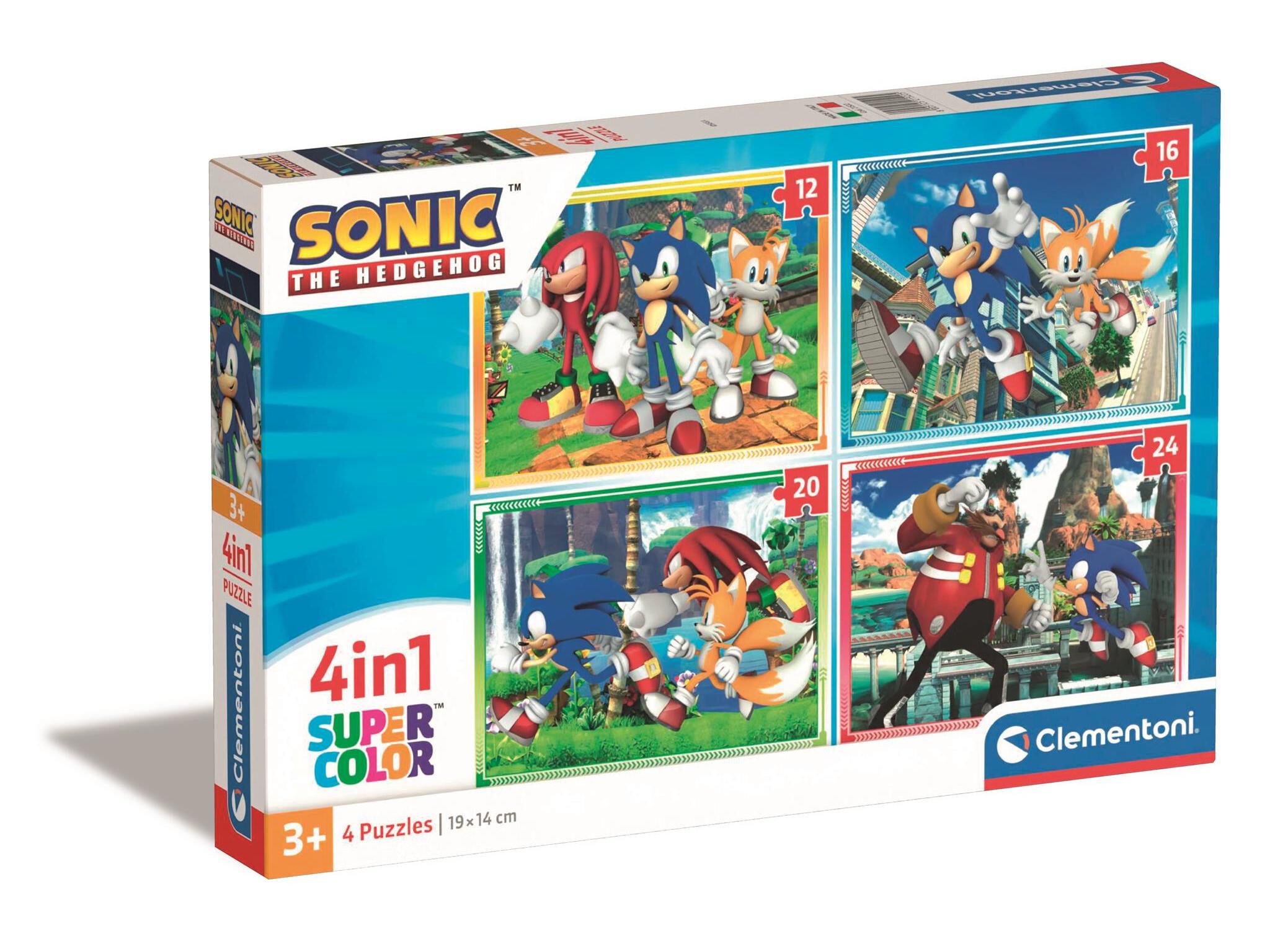 PUZZLE 4 EM 1 CLEMENTONI SONIC